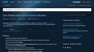
                            1. Den Battle.net-Cache-Ordner löschen - Blizzard-Kundendienst