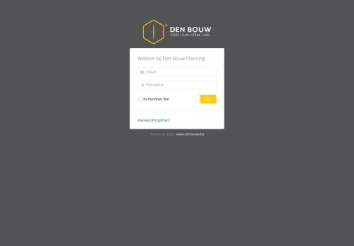 
                            5. Den Bouw Planning | Login