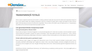 
                            12. Dendax | Transparenta totala