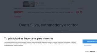 
                            8. Denis Silva, entrenador y escritor - Sport