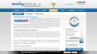 
                            13. DenizBank | BankingCheck.de