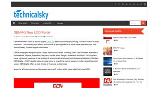 
                            9. DENMG New LCO Portal - Technical Sky