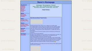 
                            13. Denni´s Homepage - Fatal Vortex - Onlinespiel - Browsergame ...