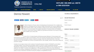 
                            9. Dennis Howard - University of the Commonwealth Caribbean Online