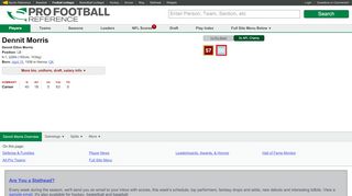
                            7. Dennit Morris Stats | Pro-Football-Reference.com