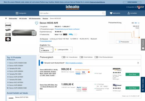 
                            13. Denon HEOS AVR ab 449,00 € | Preisvergleich bei idealo.de