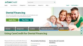 
                            4. Dental Financing | CareCredit