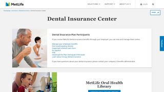 
                            8. Dental Insurance Center - MetLife