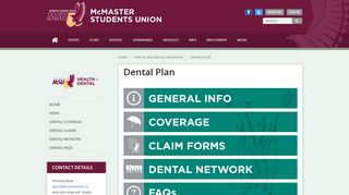 
                            5. Dental Plan | MSU McMaster Students Union
