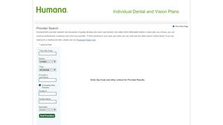 
                            11. Dental Provider and Vision Care Provider Search Tool from HumanaOne