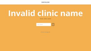 
                            1. DentaLore - Clinic: No Clinic in the database
