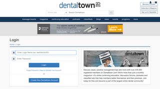 
                            1. Dentaltown Login