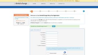 
                            4. DentalXChange - Login Information