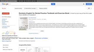 
                            7. Dentistry English for Dental Practice Textbook and Exercise Book: ... - Google Books-Ergebnisseite