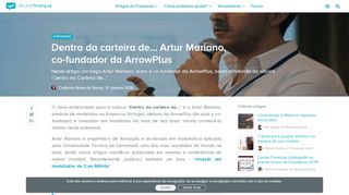 
                            10. Dentro da carteira de… Artur Mariano, co-fundador da ArrowPlus