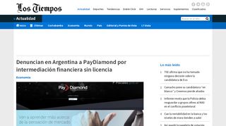 
                            7. Denuncian en Argentina a PayDiamond por intermediación financiera ...