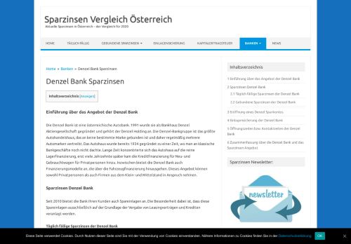 
                            11. Denzel Bank Sparzinsen - Sparzinsen Vergleich Österreich