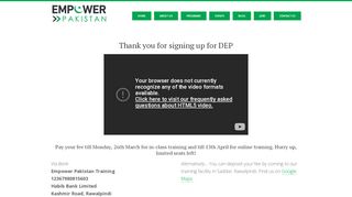 
                            11. DEP Signup - Empower Pakistan