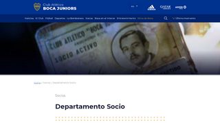 Departamento Socio | Socios - Boca Juniors