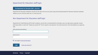 
                            5. Department for Education plink - Login