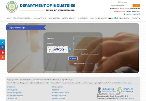 
                            4. Department Login - AP Industries