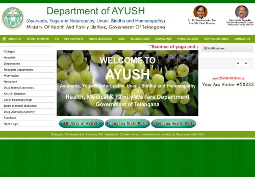 
                            11. Department of AYUSH