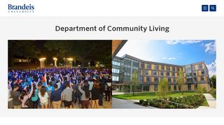 
                            2. Department of Community Living | Brandeis University