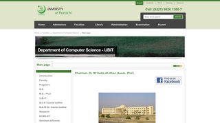 
                            10. Department of Computer Science - UBIT - University of Karachi