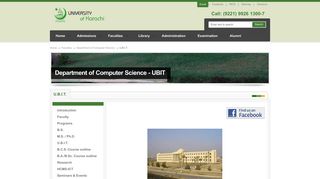
                            3. Department of Computer Science - UBIT - University of ...