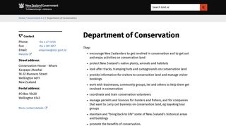 
                            10. Department of Conservation | NZ Government - Govt.nz