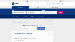 
                            9. Department of Corrections NZ Jobs in All New Zealand - SEEK
