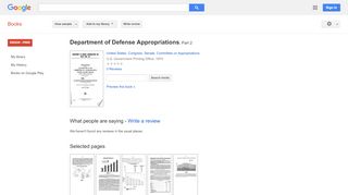 
                            6. Department of Defense Appropriations