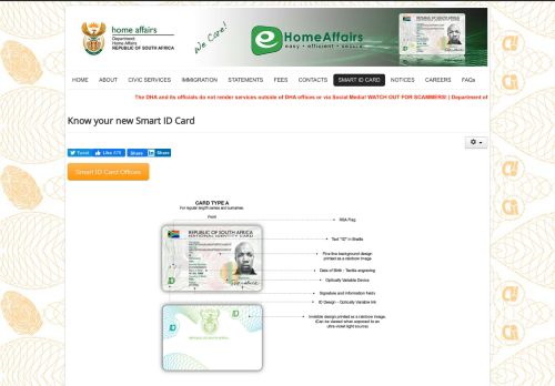 
                            3. Department of Home Affairs - SMART ID CARD