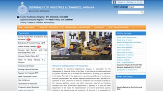 
                            2. Department of Industrial Commerce, Haryana: Home