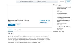 
                            8. Department of National Defence | LinkedIn