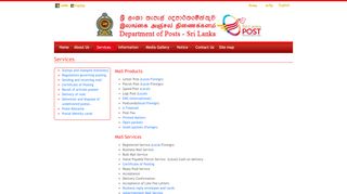 
                            5. Department of Posts | Services - Sri Lanka Post
