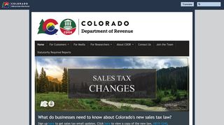 
                            10. Department of Revenue | - Colorado.gov