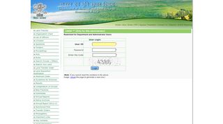 
                            3. Department of Revenue & Land Reforms :: Login ** (Only for Admin)