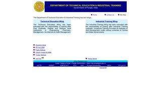 
                            10. Department of Technical Education & Industrial Training PUNJAB