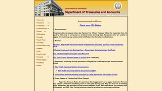 
                            2. Department of Treasuries and Accounts, Tamil Nadu, India