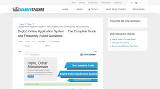 
                            10. DepEd Online Application System – The Complete Guide and ...