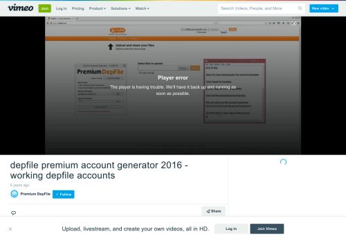 
                            13. depfile premium account generator 2016 - working depfile accounts ...