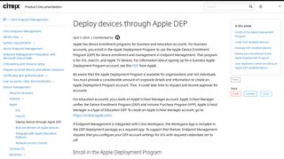 
                            8. Deploy devices through Apple DEP - Citrix Product Documentation