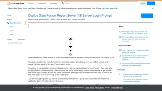
                            8. Deploy SyncFusion Report Server IIS Server Login Prompt - Stack ...