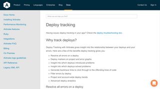 
                            3. Deploy tracking - Airbrake