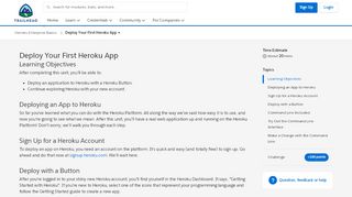 
                            13. Deploy Your First Heroku App Unit | Salesforce Trailhead