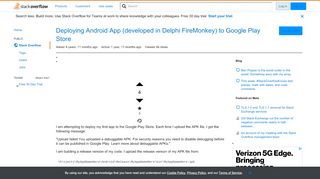 
                            2. Deploying Android App (developed in Delphi FireMonkey) to Google ...
