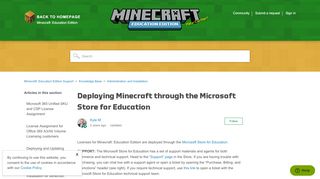 
                            11. Deploying Minecraft through the Microsoft Store for ...