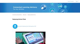 
                            12. Deploying School iPads – Connected Learning Advisory