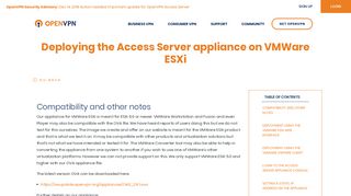 
                            10. Deploying the Access Server appliance on VMWare ESXi | OpenVPN